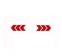 ZHAUPMCB Car Reflective Strips Car Reflective Arrow Sticker Safety Warning Sticker for Car Bumper Trunk Reflector Hazard Tape Car Styling Luminous Film Car Reflective Tape(Red,10pcs)