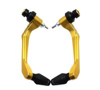ZHAUPMCB Fit for KT-M 890 Duke 200 Fit for Kawasaki Z650 Z250 Hand Guard Universal 17-22mm Brake Clutch Lever Guard Brake Disc Guard(Gold)