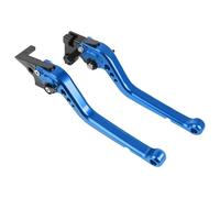 ZHAUPMCB Motorbike Brake Levers Fit for Yamaha MT125 2014-2021 Handles Bar Lever Motorcycle Short&Long CNC Adjustable Brake Clutch Levers Brake Grips(Long Blue)