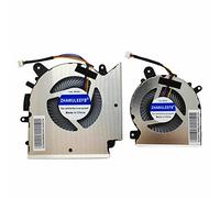 ZHAWULEEFB Replacement New Laptop CPU + GPU Cooling Fan for MSI Katana GF76 Pulse GL76 MS-17L1 GF66 11UC Pulse GL66 11UEK MS-1581 Series PABD08008SH-N459 PAAD06015SL-N460 DC5V 0.6A Fan