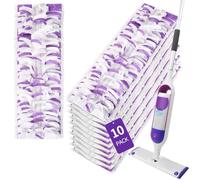 ZHAYAO 10 Pack Disposable Power Mop Pads for Swiffer Power Mop Pads, Compatible with Swiffer Power Mop Refills, Unscented Spray Replacement Floor Cleaning Refills for urface/Hardwood Floor Cleaning
