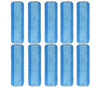 ZHAYAO 10 Pack Microfiber Cleaning Pads for Bona Mop, Reusable Microfiber Mop Pads for 18 Inch Mop, Hardwood & Hard Surface Floors Replacement Cleaning Mop Pads, Machine Washes