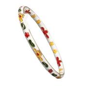 ZHAYUEOP Vintage Bangle, Vintage Cloisonne Filigree Thin Bangle Traditional Handmade Ethnic Bangles Accessories, One Size, Acetate, no gemstone