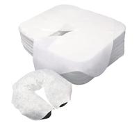 Zhbro YI 43 x 33 cm Disposable Face Cover for the Headrest of Massage Loungers Nose Slit Wipes Made of Soft Fleece for All Cosmetic Tables and Therapy Benches Pack of 150