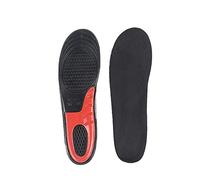 ZHCHAO 1 Pair Large Size Orthotic Arch Support Massaging Silicone Anti-Slip Gel Soft Sport Shoe Insole Pad for Man Women insoles(Svart,L (44-50))