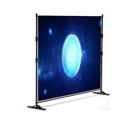 ZHCHAO 10 X 8 Ft Adjustable Background Stand Kit, Portable Photography Trade Show Photo Booth Background For Parties With Carrying Bag