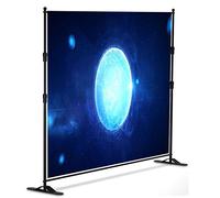 ZHCHAO 10 x 8 ft Adjustable Background Stand Kit, Portable Photography Trade Show Photo Booth Background for Parties with Carrying Bag