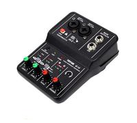 ZHCHAO 2 Channels Professional portable Audio Interface sound card console mini MIXER for Guitar Recording Studio Singing