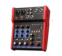 ZHCHAO 4-channel Dj Controller Mixer Professional Mixing Console with Reverb Effect for Home Live Stage(D)