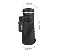 ZHCHAO 40x60 Monocular Telescope With Mobile Phone For Taking Photos, Night Vision, Mini Glasses, Outdoor Portability