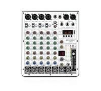 ZHCHAO 6-Channel Audio Mixer, ARVOMIC DJ Mixer with Audio Interface, Function, 16 DSP Effects, and 3-Band EQ (ARMX-6)