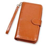 ZHCHAO Adies Wallet Vintage Long Wallet Large Capacity Holding Bag Multifunctional Mobile Phone Bag