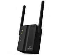 ZHCHAO Amplifier Pro Router 300M Network Expander Repeater Power Extender 2 Antenna(Color:Svart)