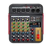 ZHCHAO Audio Mixer and Reverb 48V Power Supply 6-channel Mixer Sound Card DJ