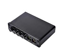 ZHCHAO Audio Mixer Mini Stereo Mix Console with TRS & Input Echo Tone Volume Control
