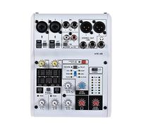 ZHCHAO Audio Mixer Mixing Console Built-in 48V Power Support Powered by 5V Power Bank Recording DJ Network Live Broadcast