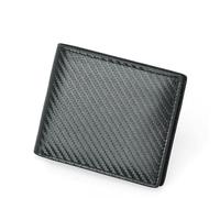 ZHCHAO Carbon Fiber Multi-Function Money Clip Photo Position Short Men's Wallet Card Bag(Grey)