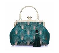 ZHCHAO Cheongsam bag women's damask vintage bags all hand girl clip baging