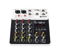 ZHCHAO Debra V4 4 Channels Audio Mixer With 48V Phantom Power Delay Repaeat Effect For Sound Mixing Console PC Recording