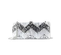 ZHCHAO Dinner Bag Geometric Splicing Acrylic Grab Bag For Women