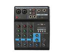 ZHCHAO F-4A Professional 4-channel Audio Mixer Portable Sound Mixing Console Input Phantom Power Monitor