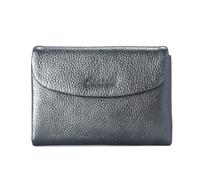 ZHCHAO Genuine Leather Short Wallet, Women's Glossy Small Wallet, Women's Top Layer Cowhide Zero Wallet Card Bag(B)