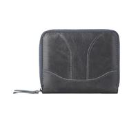 ZHCHAO Men's and Women's Card Bag Multi-Slot First Layer Zipper Bag Passport Wallet(Grey)