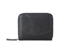 ZHCHAO Men's and Women's Card Bag Multi-Slot First Layer Zipper Bag Passport Wallet(Svart)