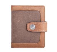 ZHCHAO Men's and Women's Wallet Short Student Splicing Version Multi-Function Coin Wallet Driver's License(Rosso)