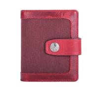 ZHCHAO Men's and Women's Wallet Short Student Splicing Version Multi-Function Coin Wallet Driver's License(Rosso)