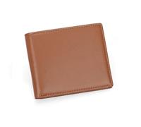 ZHCHAO Men's Wallet with Multicolor Men's Short Money Clip Vintage Credit Card Bag Holder(Rosso)