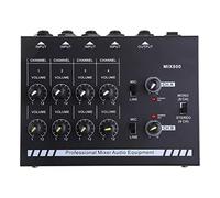ZHCHAO MIX800 8-Channels Mini Sound Mixer with Power Adapter Mono/Stereo Mixer Low Noise Sound Amplifier