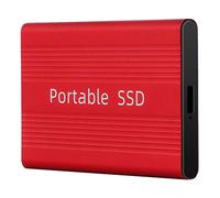 ZHCHAO Portable SSD 3.0 USB-C 1TB 500GB External Solid State Disk 6.0Gb/S external hard drive for Laptop desktop camera or server(Color:Rosso,Size:500GB)