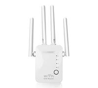 ZHCHAO Router Repeater Access Mini Point Mode Antennas Booster 2.4G Amplifier Long Range Signal Extender(Color:Wit)