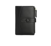 ZHCHAO Short Japanese Money Clip Atmospheric Large Capacity Women's Purse Versatile(Svart)