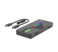 ZHCHAO Smart Display Screen M.2 Solid State Drive Case 10GB Protocol NVMe/data Aluminum Alloy Housing(Color:D)
