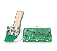 ZHCHAO Transparent line belt can be worn casual daily shoes bag short heel sandals slippers(43)