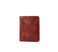 ZHCHAO Vintage Business Men's Wallet Short Multi-Card Bag Multi-Function Coin Wallet Wallet Clip(Rosso)
