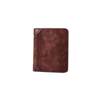 ZHCHAO Vintage Business Men's Wallet Short Multi-Card Bag Multi-Function Coin Wallet Wallet Clip(Rosso)