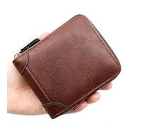 ZHCHAO Wallet Men's Chain Chain Multi-Card Short Money Clip 30% Off(Rosso)
