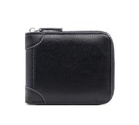 ZHCHAO Wallet Men's Chain Chain Multi-Card Short Money Clip 30% Off(Svart)