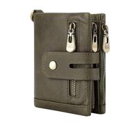 ZHCHAO Wallet Vertical First Layer Multifunctional Zipper Leather Wallet for Men(Vert)