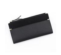 ZHCHAO Women's Long Purse Splicer Purse Coin Purse Holding Bag Card Bag Storage Bag(Svart)