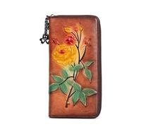 ZHCHAO Women's Medium Long Multi-Card Zip Clutch Purse Wallet Money Clip