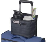 ZHCHG Luggage Travel Cup Holder Attachment for Suitcase Drink Carrier Caddy, Coffee Mug and Tumblers, Traveler Carry on Hands Free Accessory- Gifts for Flight Attendants Travelers Accessories
