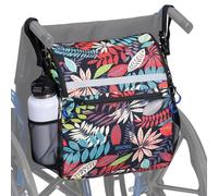 ZHCHG Wheelchair Bags, Wheelchair Backpack with Cup Holder, Wheelchair Bags to Hang on Back, Electric Wheel Chair Accessories, Large Storage Bag for Walker Rollator