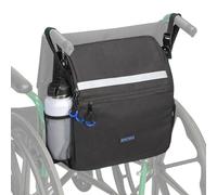 ZHCHG Wheelchair Bags, Wheelchair Backpack with Cup Holder, Wheelchair Bags to Hang on Back, Electric Wheel Chair Accessories, Large Storage Bag for Walker Rollator