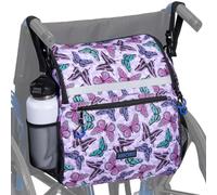 ZHCHG Wheelchair Bags, Wheelchair Backpack with Cup Holder, Wheelchair Bags to Hang on Back, Electric Wheel Chair Accessories, Large Storage Bag for Walker Rollator