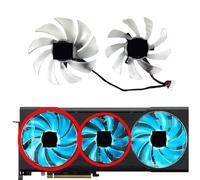 ZHCYAOZ Laptop parts DIY For POWERCOLOR for Radeon RX 6700 XT 12GB for Hellhound Graphics Card Replacement Fan(Middle left fan)