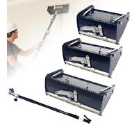 ZHDANB Drywall flat box Drywall flat box Professional finishing flat box Adjustable length 1.06 to 1.65M For plasterboard wallboard sheetrock CompleteSet-TelescopicHandle